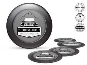 Emblema Ruota Stile Badge Cupola Superiori Auto